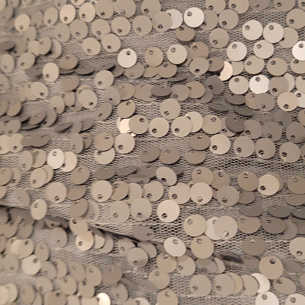 CATO sequined gray sleeveless tank top. Plain gray on the back. Size Lar… - Picture 7 of 7